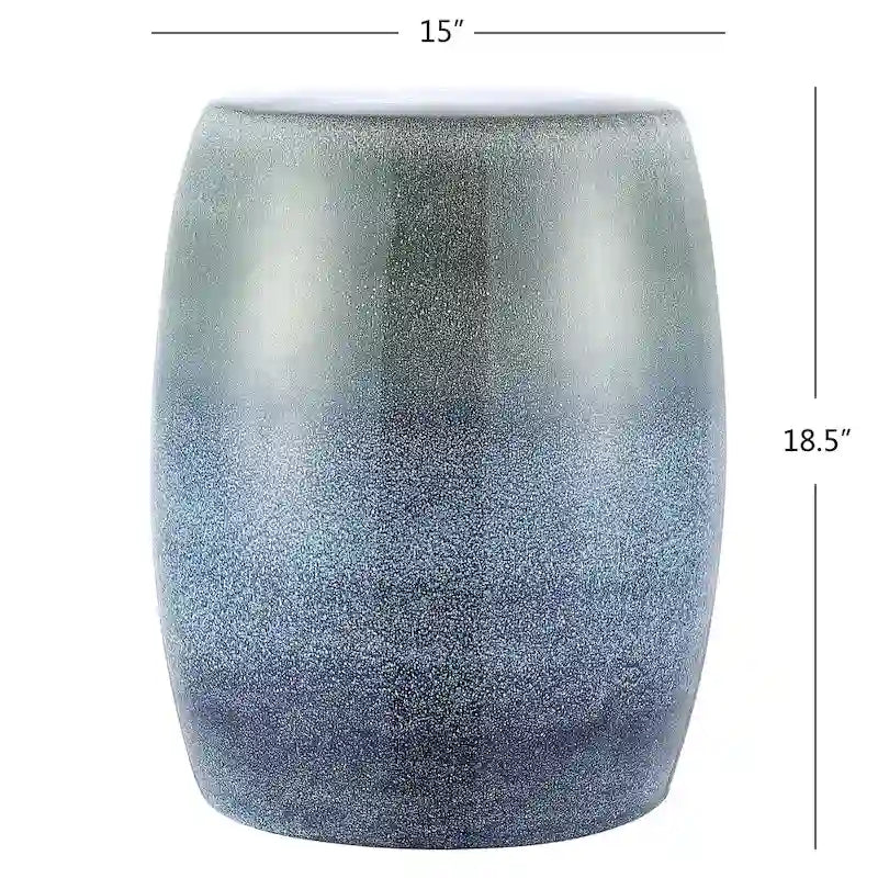 Tabouret de jardin décoratif en céramique SAFAVIEH Carra Ombre