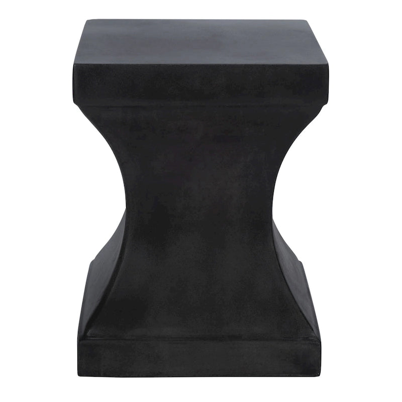SAFAVIEH Outdoor Selvaggia Table d'appoint d'intérieur/extérieur en béton - 13,7 L x 13,7 l x 17,7 H - 14lx14Px18H