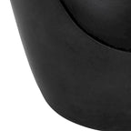 SAFAVIEH Hadil Table d'appoint ronde moderne en béton noir pour l'intérieur/l'extérieur - 14,1 L x 14,1 l x 17,7 H - 14 L x 14 P x 18 H