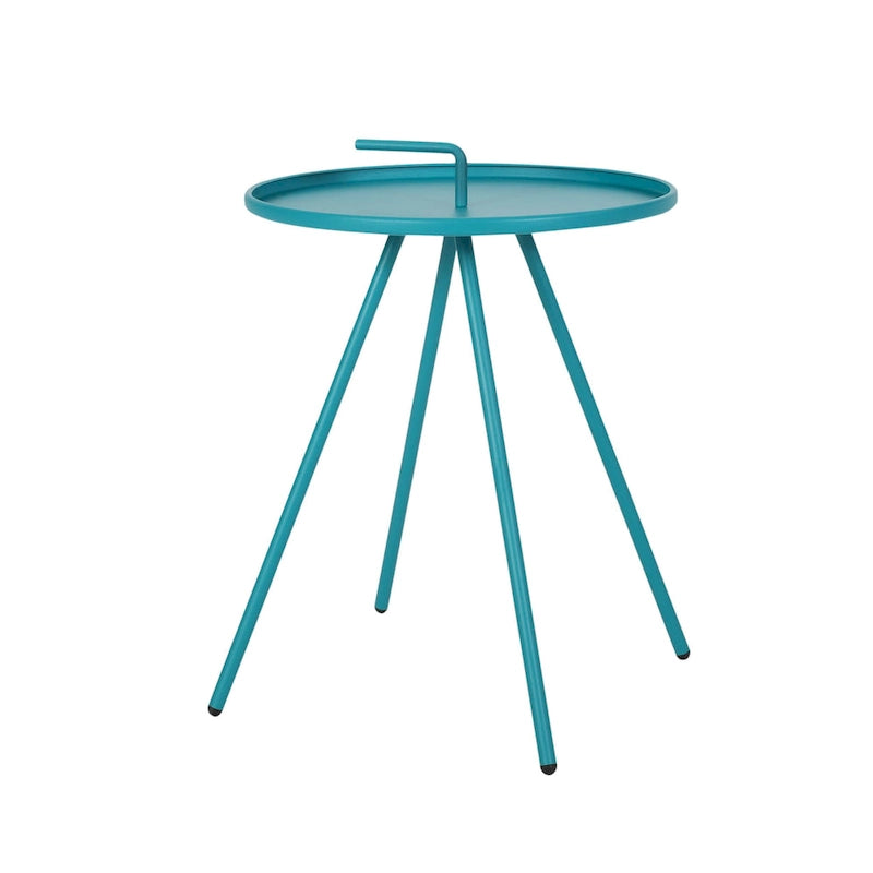 Table d'appoint d'extérieur Vida de 16,5 pouces avec pieds en acier par Christopher Knight Home