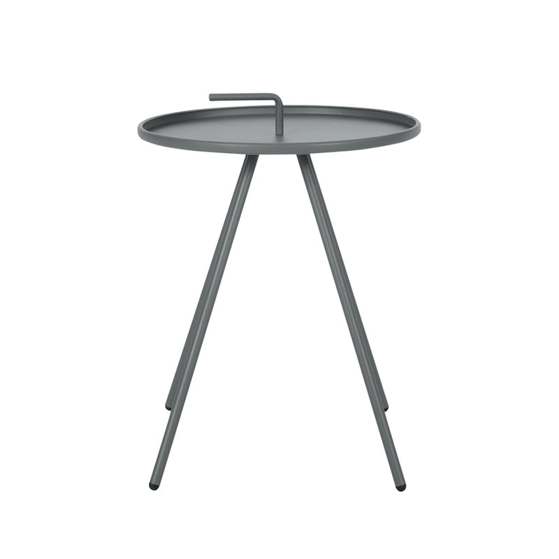 Table d'appoint d'extérieur Vida de 16,5 pouces avec pieds en acier par Christopher Knight Home