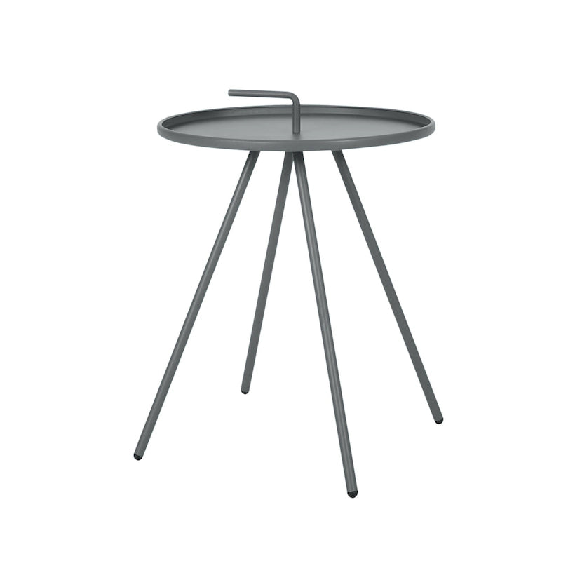 Table d'appoint d'extérieur Vida de 16,5 pouces avec pieds en acier par Christopher Knight Home