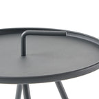 Table d'appoint d'extérieur Vida de 16,5 pouces avec pieds en acier par Christopher Knight Home