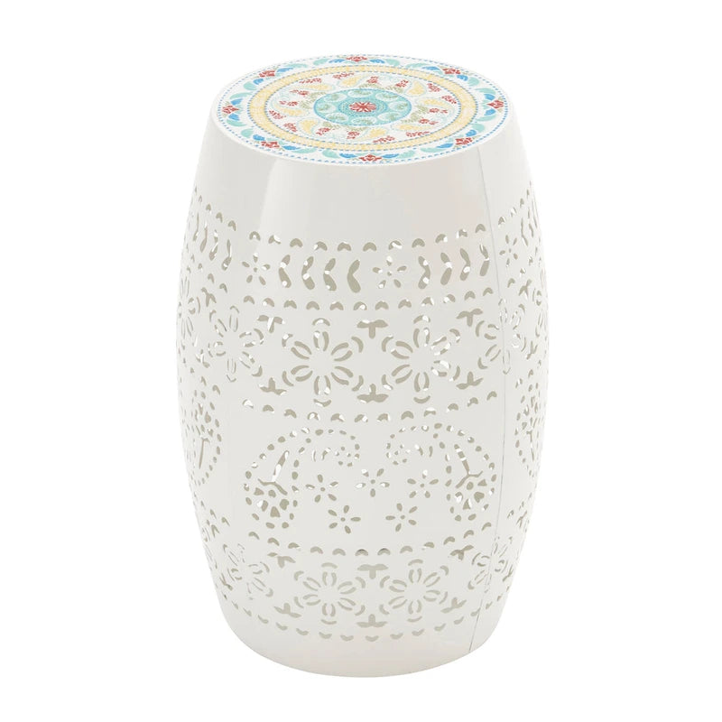 Christopher Knight Home Ruby Table d'appoint en fer ajouré, 30 cm, pour intérieur/extérieur