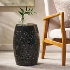 Christopher Knight Home Ruby Table d'appoint en fer ajouré, 30 cm, pour intérieur/extérieur