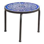 Table d'appoint d'extérieur en céramique de 10 pouces Slate par Christopher Knight Home