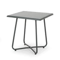 Table d'appoint d'extérieur moderne Alder 18 avec pieds en acier de Christopher Knight Home