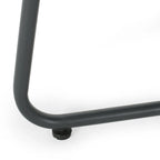 Table d'appoint d'extérieur moderne Alder 18 avec pieds en acier de Christopher Knight Home