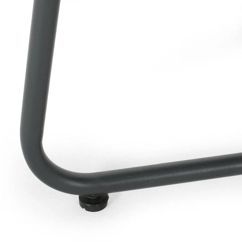 Table d'appoint d'extérieur moderne Alder 18 avec pieds en acier de Christopher Knight Home