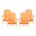 Fauteuils Adirondack d'extérieur en bois d'acacia Malibu (lot de 4) par Christopher Knight Home - 35,75 l x 29,50 L x 34,25 H