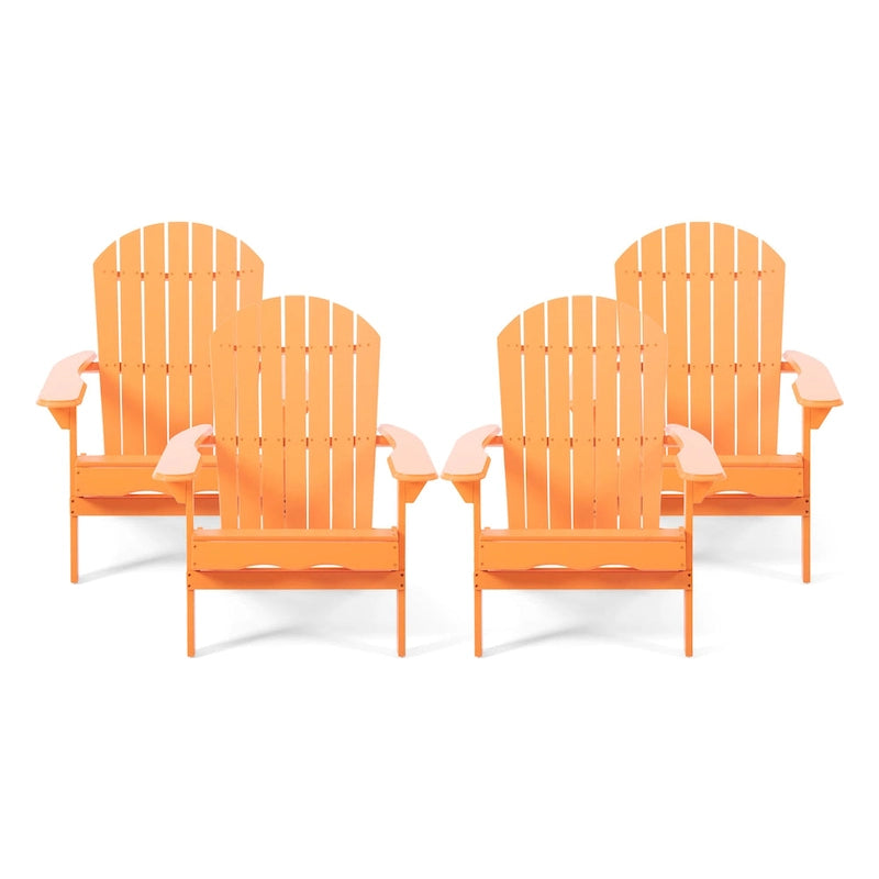 Fauteuils Adirondack d'extérieur en bois d'acacia Malibu (lot de 4) par Christopher Knight Home - 35,75 l x 29,50 L x 34,25 H