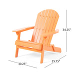 Fauteuils Adirondack d'extérieur en bois d'acacia Malibu (lot de 4) par Christopher Knight Home - 35,75 l x 29,50 L x 34,25 H