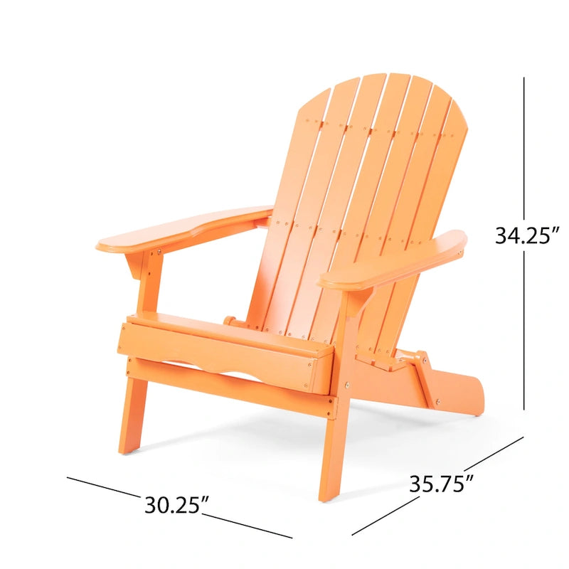 Fauteuils Adirondack d'extérieur en bois d'acacia Malibu (lot de 4) par Christopher Knight Home - 35,75 l x 29,50 L x 34,25 H