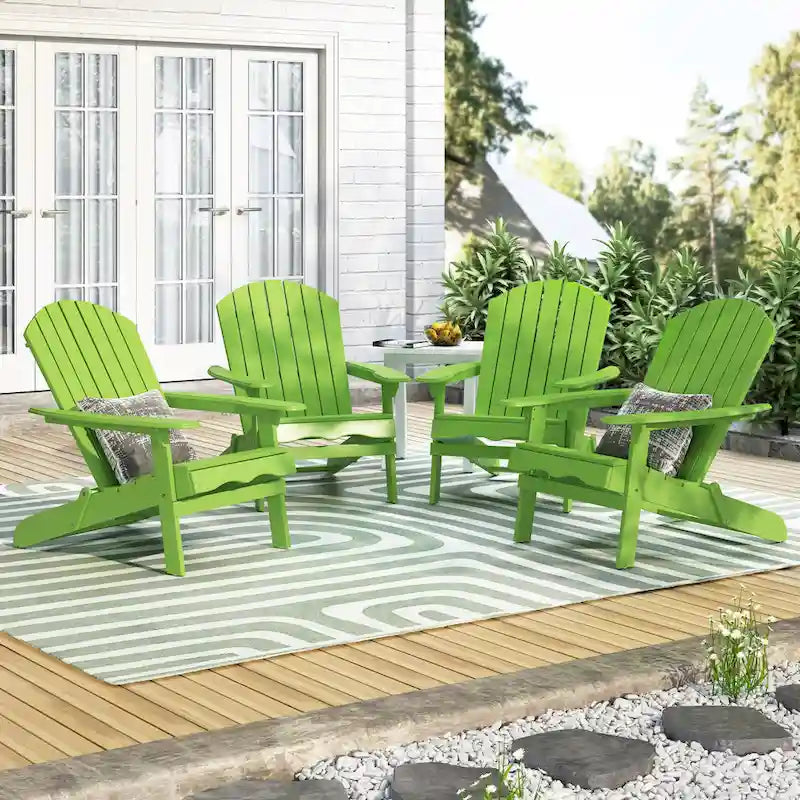 Fauteuils Adirondack d'extérieur en bois d'acacia Malibu (lot de 4) par Christopher Knight Home - 35,75 l x 29,50 L x 34,25 H
