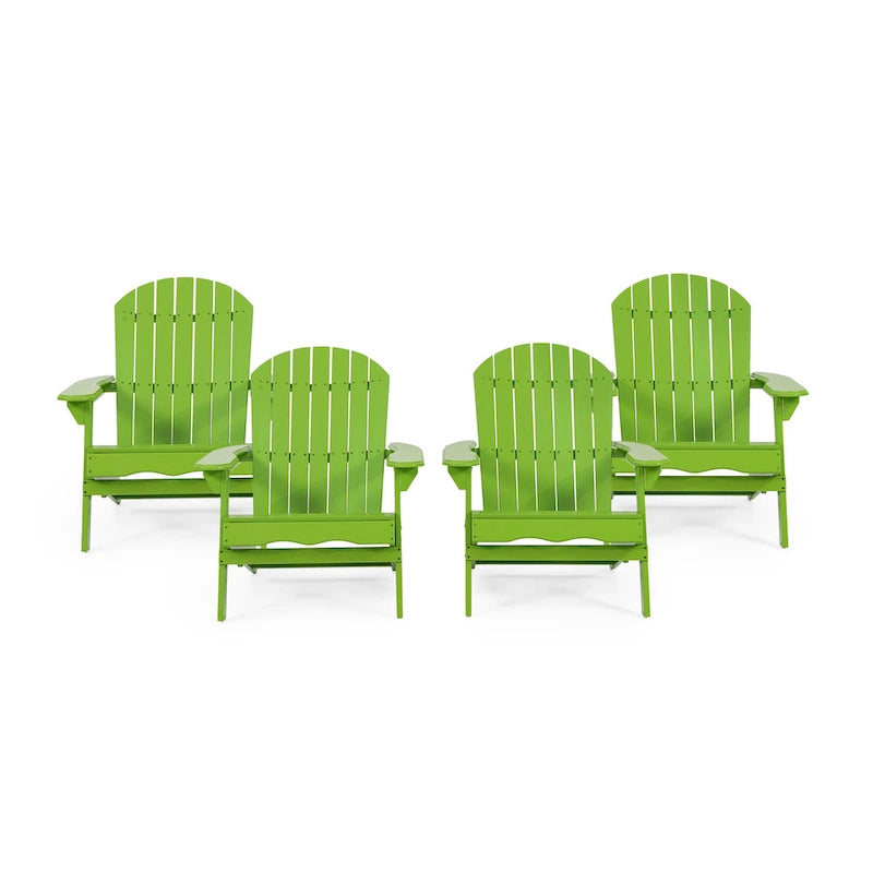 Fauteuils Adirondack d'extérieur en bois d'acacia Malibu (lot de 4) par Christopher Knight Home - 35,75 l x 29,50 L x 34,25 H
