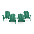 Fauteuils Adirondack d'extérieur en bois d'acacia Malibu (lot de 4) par Christopher Knight Home - 35,75 l x 29,50 L x 34,25 H