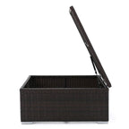 Table basse de rangement d'extérieur en osier Santa Rosa par Christopher Knight Home