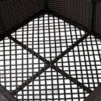 Table basse de rangement d'extérieur en osier Santa Rosa par Christopher Knight Home