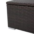 Table basse de rangement d'extérieur en osier Santa Rosa par Christopher Knight Home
