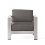 Ensemble sectionnel de canapé en L en aluminium 9 places Cape Coral Outdoor et foyer par Christopher Knight Home
