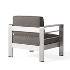 Ensemble sectionnel de canapé en L en aluminium 9 places Cape Coral Outdoor et foyer par Christopher Knight Home