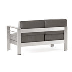 Ensemble sectionnel de canapé en L en aluminium 9 places Cape Coral Outdoor et foyer par Christopher Knight Home