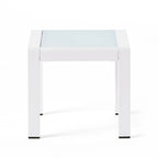 Tables d'appoint extérieures en aluminium Cape Coral (ensemble de 2) par Christopher Knight Home
