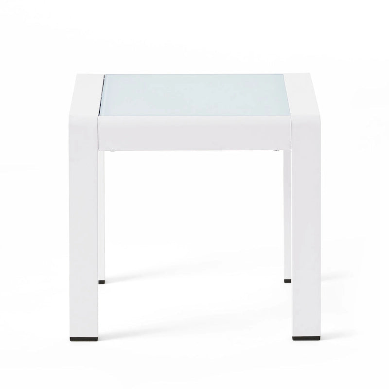 Tables d'appoint extérieures en aluminium Cape Coral (ensemble de 2) par Christopher Knight Home