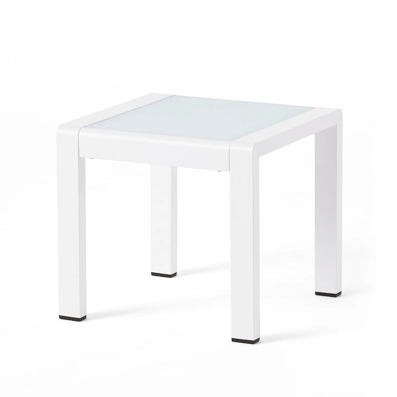 Tables d'appoint extérieures en aluminium Cape Coral (ensemble de 2) par Christopher Knight Home