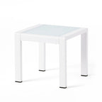 Tables d'appoint extérieures en aluminium Cape Coral (ensemble de 2) par Christopher Knight Home