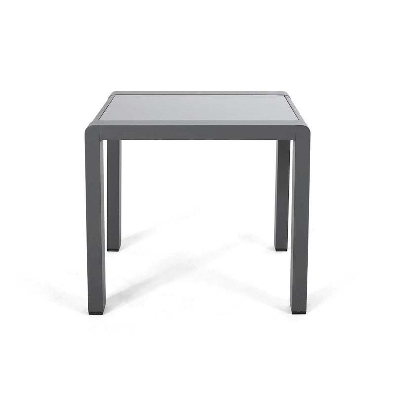 Tables d'appoint extérieures en aluminium Cape Coral (ensemble de 2) par Christopher Knight Home