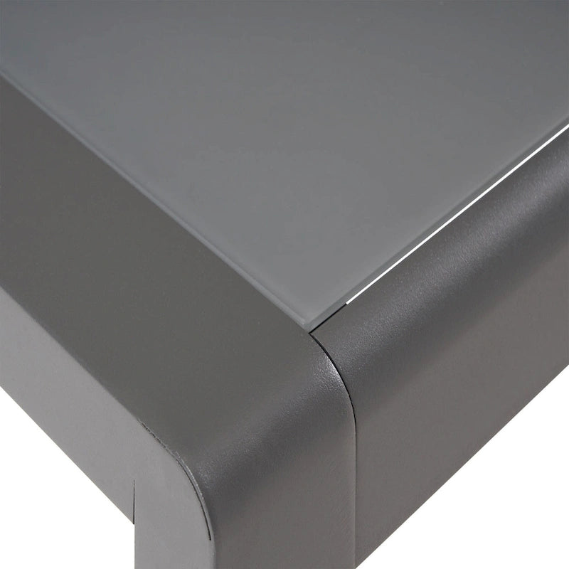 Tables d'appoint extérieures en aluminium Cape Coral (ensemble de 2) par Christopher Knight Home