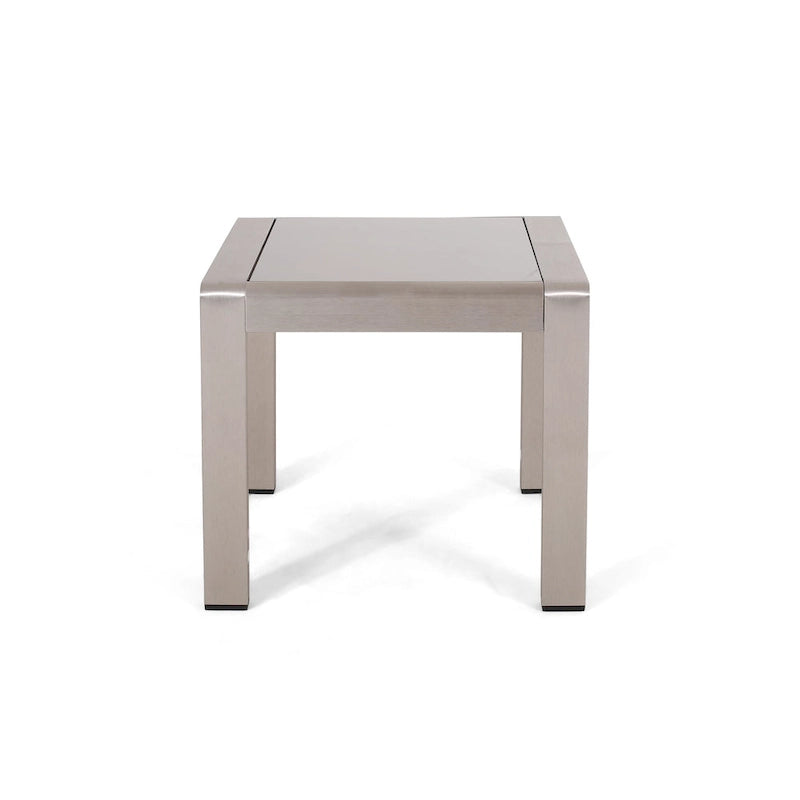 Tables d'appoint extérieures en aluminium Cape Coral (ensemble de 2) par Christopher Knight Home