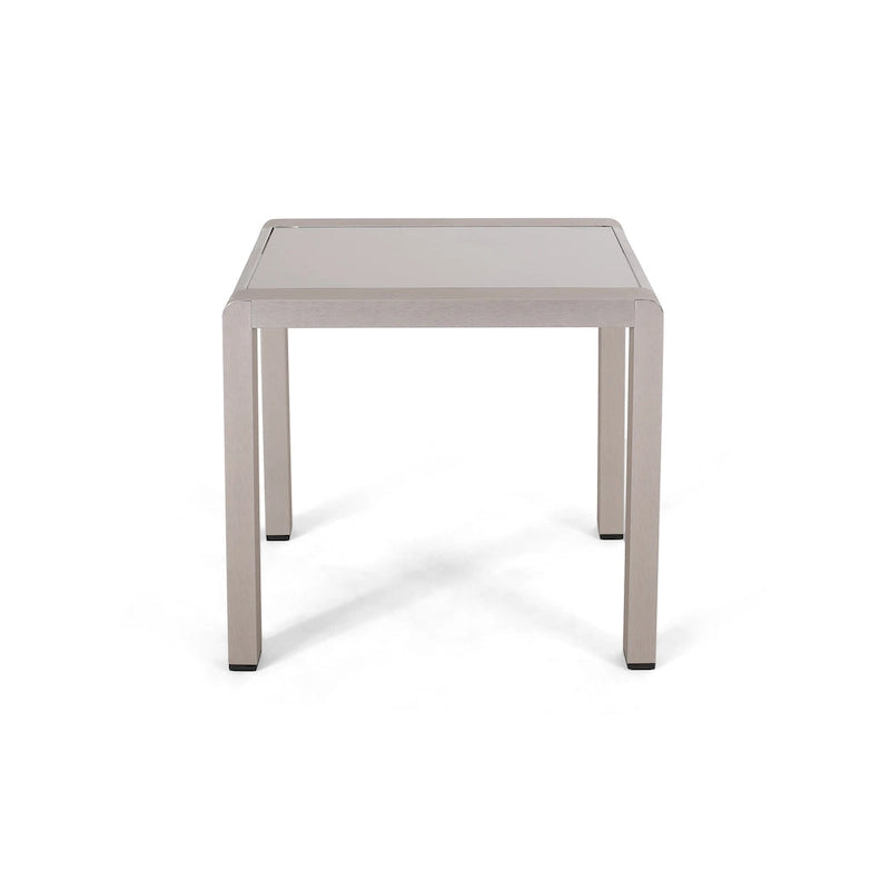 Tables d'appoint extérieures en aluminium Cape Coral (ensemble de 2) par Christopher Knight Home