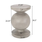 Table d'appoint d'extérieur légère en béton Cayce par Christopher Knight Home