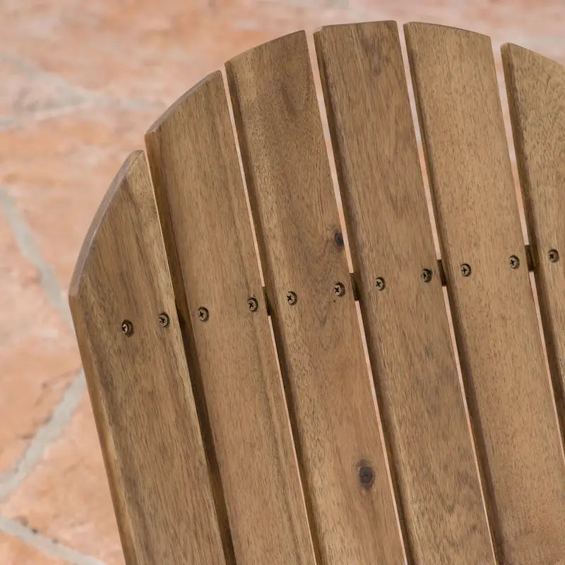 Canapé deux places d'extérieur Adirondack en bois Malibu de Christopher Knight Home - 51,75 L x 35,75 l x 34,25 H