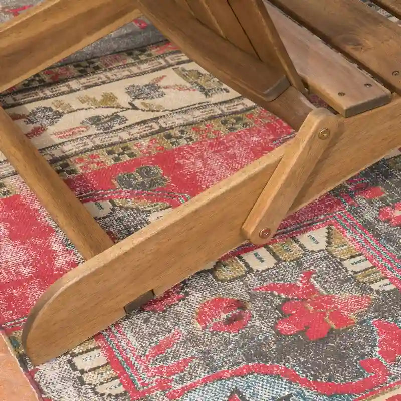 Canapé deux places d'extérieur Adirondack en bois Malibu de Christopher Knight Home - 51,75 L x 35,75 l x 34,25 H