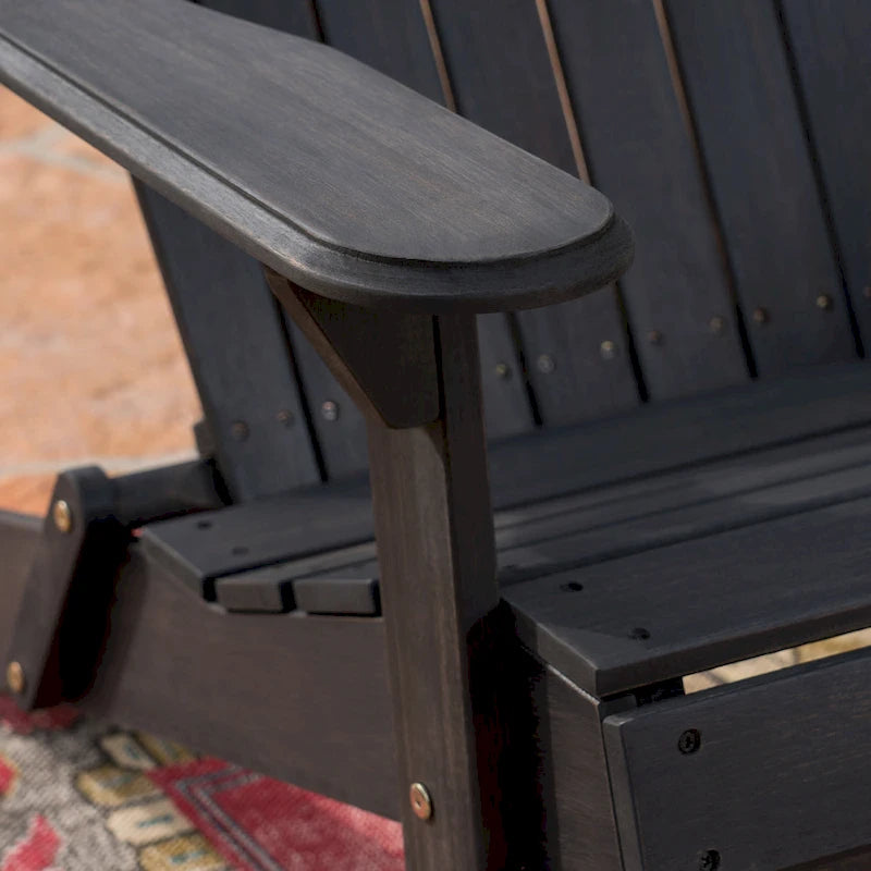 Canapé deux places d'extérieur Adirondack en bois Malibu de Christopher Knight Home - 51,75 L x 35,75 l x 34,25 H