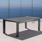 Cape Coral Outdoor Aluminum Rectangle Coffee Table by Christopher Knight Home