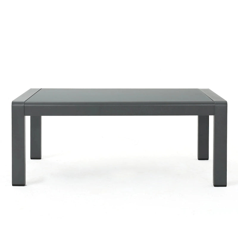 Table basse de jardin rectangulaire en aluminium Cape Coral de Christopher Knight Home