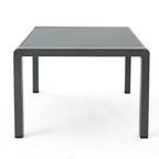 Table basse de jardin rectangulaire en aluminium Cape Coral de Christopher Knight Home