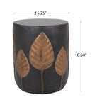 Table d'appoint d'extérieur en béton léger Cerny par Christopher Knight Home