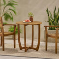 Table d'appoint ronde d'extérieur Coronado en bois d'acacia (table uniquement) par Christopher Knight Home