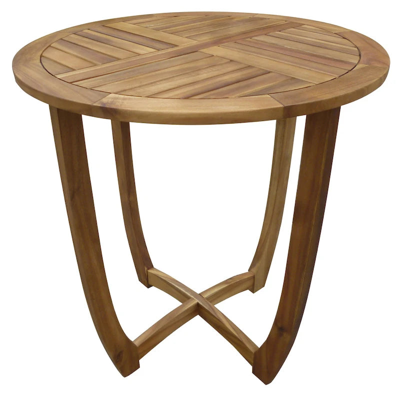 Table d'appoint ronde d'extérieur Coronado en bois d'acacia (table uniquement) par Christopher Knight Home