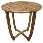 Table d'appoint ronde d'extérieur Coronado en bois d'acacia (table uniquement) par Christopher Knight Home