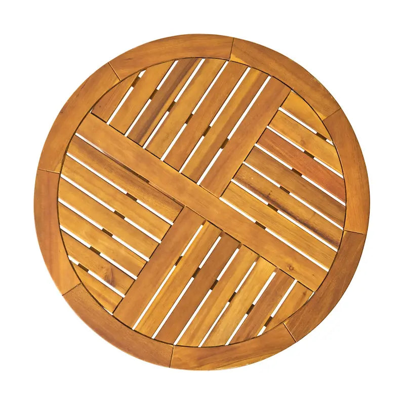 Table d'appoint ronde d'extérieur Coronado en bois d'acacia (table uniquement) par Christopher Knight Home