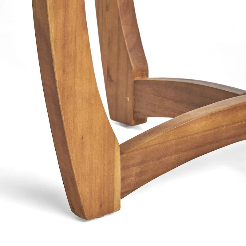 Table d'appoint ronde d'extérieur Coronado en bois d'acacia (table uniquement) par Christopher Knight Home