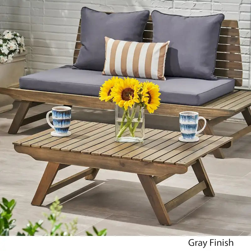 Table basse d'extérieur en bois Sedona de Christopher Knight Home