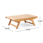 Table basse d'extérieur en bois Sedona de Christopher Knight Home