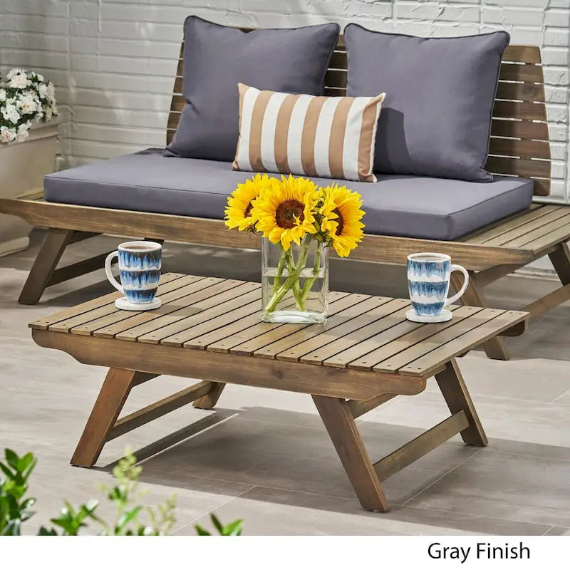 Table basse d'extérieur en bois Sedona de Christopher Knight Home